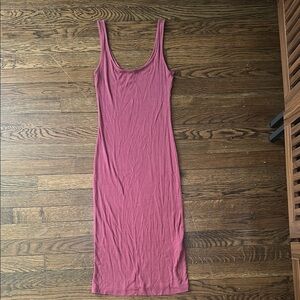 Forever 21 Dusty Rose Sleeveless Midi Dress